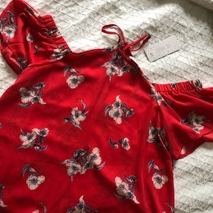 Sienna Sky - cold shoulder floral blouse